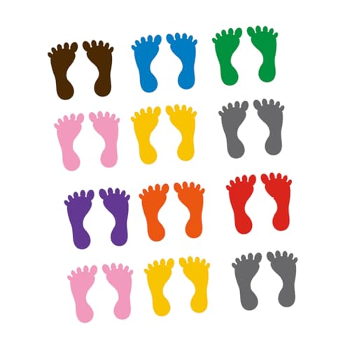 Beaupretty 12 Paare Kindergarten Fußabdruck Aufkleber Bodenaufkleber Für Badezimmer Spielzimmer Dekoration rutschfeste Fußmarkierungen In Bunter Mischung Zufällige Farbe Zufällige Farbe Beaupretty 12 Paare Kindergarten Fußabdruck Aufkleber Bodenaufkleber Für Badezimmer Spielzimmer Dekoration rutschfeste Fußmarkierungen In Bunter Mischung Zufällige Farbe Zufällige Farbe von Beaupretty