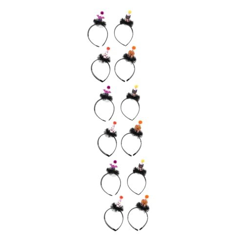 Beaupretty 12 Stk Halloween-Stirnband Hexenzubehör für Halloween Halloween-Kostüm-Kopfschmuck halloween kinder halloween haarreifen Kidcore-Kleidung Halloween-Haarbänder Kunststoff von Beaupretty