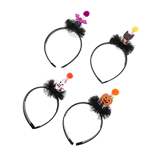 Beaupretty 16 Stk Halloween-stirnband Kinderstirnbänder Für Halloween Halloween-hut-stirnband Hexenzubehör Für Halloween Halloween-partygeschenke Halloween Leuchtende Stirnbänder Stoff von Beaupretty