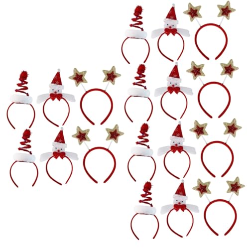 Beaupretty 18 Stück Cosplay Stirnband Für Weihnachten Weihnachtsgeschenke Weihnachtsbaum Haarreifen Weihnachts Stirnbänder Kostüm Stirnbänder Weihnachts Kopfschmuck Weihnachtsbaum von Beaupretty
