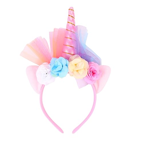 Beaupretty 1Stk Leuchtendes Einhorn-Stirnband Stirnband aus Horn Stirnbänder Stirnbandhalter Einhorn Kostüm ' party decorations tier ohren caakg Stirnband für Leistungsstütze von Beaupretty