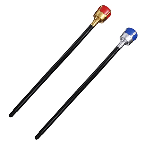 Beaupretty 2 Stück Halloween Cosplay Königszepter Teiliges Langlebiges Kunststoff Stufenrequisit für Kostüm Party Bühnenauftritt und Theater Rote Blaue Zauberstäbe für Männer und Frauen Beaupretty 2 Stück Halloween Cosplay Königszepter Teiliges Langlebiges Kunststoff Stufenrequisit für Kostüm Party Bühnenauftritt und Theater Rote Blaue Zauberstäbe für Männer und Frauen von Beaupretty