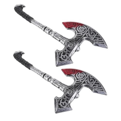 Beaupretty 2 Stück Teiliges Halloween Kostüm Zubehör Leichte Kunststoff Axt Requisite für Mittelalterliche Rollenspiele Langlebig und Wiederverwendbar für und Ritter Cosplay Partys Beaupretty 2 Stück Teiliges Halloween Kostüm Zubehör Leichte Kunststoff Axt Requisite für Mittelalterliche Rollenspiele Langlebig und Wiederverwendbar für und Ritter Cosplay Partys von Beaupretty