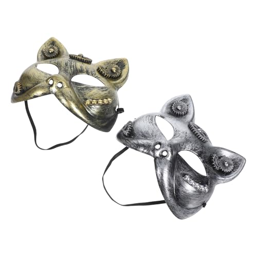 Beaupretty 2 Teilige Steampunk Halloween Maske Viktorianisches Steampunk Katzengesicht Verkleidung Cosplay Party Maskerade Maske Für Karnevalskostüm Party Requisite Verschiedene Farben Beaupretty 2 Teilige Steampunk Halloween Maske Viktorianisches Steampunk Katzengesicht Verkleidung Cosplay Party Maskerade Maske Für Karnevalskostüm Party Requisite Verschiedene Farben von Beaupretty