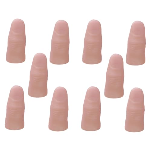 Beaupretty 20 Stück Teiliges Realistische Simulation Daumen Fingerhüllen aus Vinyl Weiche Flexible Bühnenrequisiten für Theater Halloween Cosplay Kostüme und Sammlungen Gruseliges Beaupretty 20 Stück Teiliges Realistische Simulation Daumen Fingerhüllen aus Vinyl Weiche Flexible Bühnenrequisiten für Theater Halloween Cosplay Kostüme und Sammlungen Gruseliges von Beaupretty