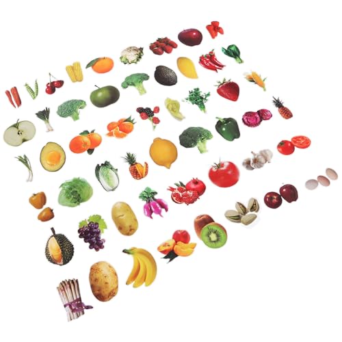 Beaupretty 200 Stück Obst und Gemüse Sticker wasserdichte Wiederverwendbare Lernaufkleber für Schule und Zuhause Interaktive Belohnungssticker zur Motorischer Fähigkeiten Beaupretty 200 Stück Obst und Gemüse Sticker wasserdichte Wiederverwendbare Lernaufkleber für Schule und Zuhause Interaktive Belohnungssticker zur Motorischer Fähigkeiten von Beaupretty