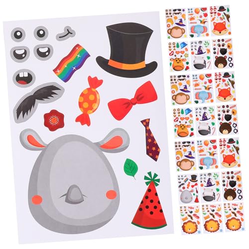 Beaupretty 24 Blatt Belohnungsaufkleber Teilig Tierpuzzle Sticker Selbstklebend Motivation für Schule und Alltag Geschenkdekoration Fördert Eigenmotivation und Spaß Am Lernen Beaupretty 24 Blatt Belohnungsaufkleber Teilig Tierpuzzle Sticker Selbstklebend Motivation für Schule und Alltag Geschenkdekoration Fördert Eigenmotivation und Spaß Am Lernen von Beaupretty