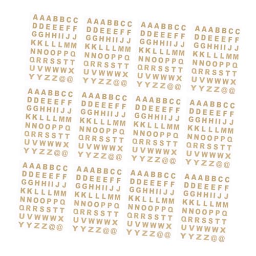 Beaupretty 25 Blatt Selbstklebende Transparente Alphabet Aufkleber mit Goldener Heißprägung Umweltfreundliche Buchstabensticker für Scrapbooking DIY Beschriftung und Bastelprojekte Glatten Beaupretty 25 Blatt Selbstklebende Transparente Alphabet Aufkleber mit Goldener Heißprägung Umweltfreundliche Buchstabensticker für Scrapbooking DIY Beschriftung und Bastelprojekte Glatten von Beaupretty