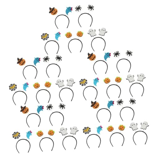 Beaupretty 25 Stk Kürbis-geist-stirnband Halloween-party-stirnbänder Halloween-zubehör Haarschmuck Halloween-haarspange Make-up-haarband Kinderkostüme Halloween-kostüm-kopfschmuck Vlies von Beaupretty