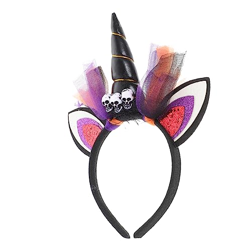 Beaupretty 2St einhorn stirnband Stirnband Krippenschmuck für Kinder Blumendekor halloween haarschmuck verkleidung kinder weihnachtsdeko Hörner Stirnband Einhorn-Horn-Stirnband Stoff von Beaupretty