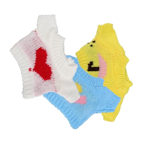 Beaupretty 3 Stück Teiliges Handgefertigte Puppenkleidung für Süße Bunte Sweater Weiche Ersatzkleidung für Stofftiere Lustiges Outfit für Puppen und Kuscheltiere Zufällige Zufällige Farbe Beaupretty 3 Stück Teiliges Handgefertigte Puppenkleidung für Süße Bunte Sweater Weiche Ersatzkleidung für Stofftiere Lustiges Outfit für Puppen und Kuscheltiere Zufällige Zufällige Farbe von Beaupretty