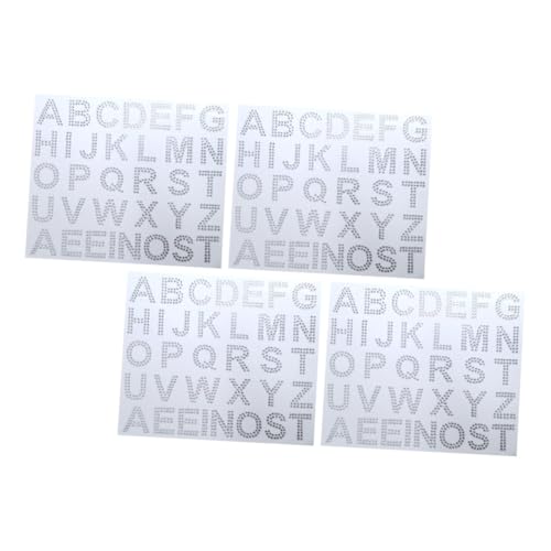 Beaupretty 4 Blätter Teiliges Selbstklebende Acryl Buchstabenaufkleber mit Glitzernden Strasssteinen Multifunktional zum Aufbügeln und Dekorieren von Kleidung Taschen Schuhen und DIY Beaupretty 4 Blätter Teiliges Selbstklebende Acryl Buchstabenaufkleber mit Glitzernden Strasssteinen Multifunktional zum Aufbügeln und Dekorieren von Kleidung Taschen Schuhen und DIY von Beaupretty