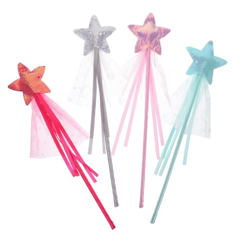 Beaupretty 4 Stück Teiliges Feenstab Sternform Glitzernde Magische Stäbe für Mädchen Prinzessin Kostüm Cosplay Geburtstag Party in Silber Grün Beaupretty 4 Stück Teiliges Feenstab Sternform Glitzernde Magische Stäbe für Mädchen Prinzessin Kostüm Cosplay Geburtstag Party in Silber Grün von Beaupretty