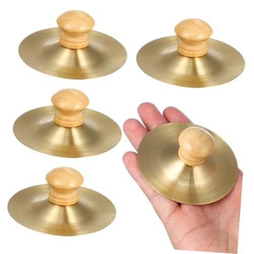 Beaupretty 4 Stück Teiliges Fingerbecken für Kleine Becken mit Holzgriff Robustes Percussion Musikinstrument für Tanz Partys und Frühkindliche Musikalische Beaupretty 4 Stück Teiliges Fingerbecken für Kleine Becken mit Holzgriff Robustes Percussion Musikinstrument für Tanz Partys und Frühkindliche Musikalische von Beaupretty