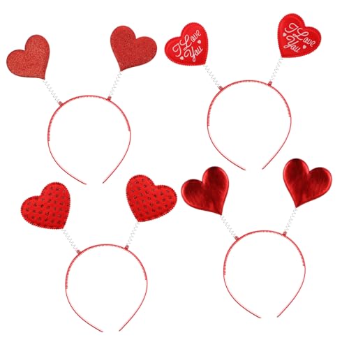Beaupretty 4 Stück Teiliges Herz Stirnband Roter Kopfschmuck für Frauen und Mädchen Leichtes Langlebiges Party Accessoire für Lovers Day Karneval Kostüm und Festtagsdekoration Beaupretty 4 Stück Teiliges Herz Stirnband Roter Kopfschmuck für Frauen und Mädchen Leichtes Langlebiges Party Accessoire für Lovers Day Karneval Kostüm und Festtagsdekoration von Beaupretty