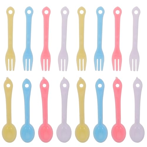 Beaupretty 40 Sätze Teiliges Mini Besteck Set Bunt Kleine Plastik Löffel Gabeln für Puppenhaus Miniaturküche Kreative Dekoration und Lernspielzeug Beaupretty 40 Sätze Teiliges Mini Besteck Set Bunt Kleine Plastik Löffel Gabeln für Puppenhaus Miniaturküche Kreative Dekoration und Lernspielzeug von Beaupretty