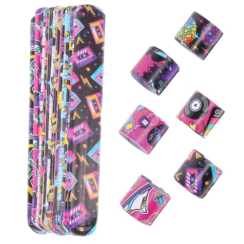 Beaupretty 48 Stück Teiliges Rockmusik Slap Armband Bunte Retro Armbänder für Party Mitgänger Vintage Design Stimmungsaufhellende Rock Armbänder für Musikliebhaber und Feierlichkeiten Beaupretty 48 Stück Teiliges Rockmusik Slap Armband Bunte Retro Armbänder für Party Mitgänger Vintage Design Stimmungsaufhellende Rock Armbänder für Musikliebhaber und Feierlichkeiten von Beaupretty