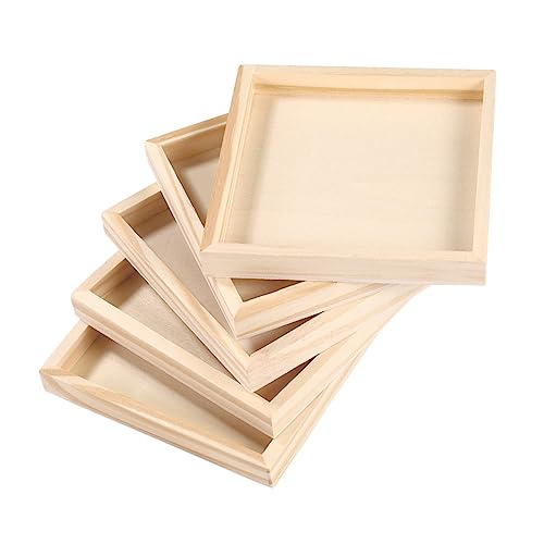 Beaupretty 5 Stück Teiliges Holztablett Quadratisches Puzzle Aufbewahrungsbrett aus Stabilem Holz Multifunktionales Präsentations Aufbewahrungstablett für Bauklötze und Kleine Gegenstände Beaupretty 5 Stück Teiliges Holztablett Quadratisches Puzzle Aufbewahrungsbrett aus Stabilem Holz Multifunktionales Präsentations Aufbewahrungstablett für Bauklötze und Kleine Gegenstände von Beaupretty