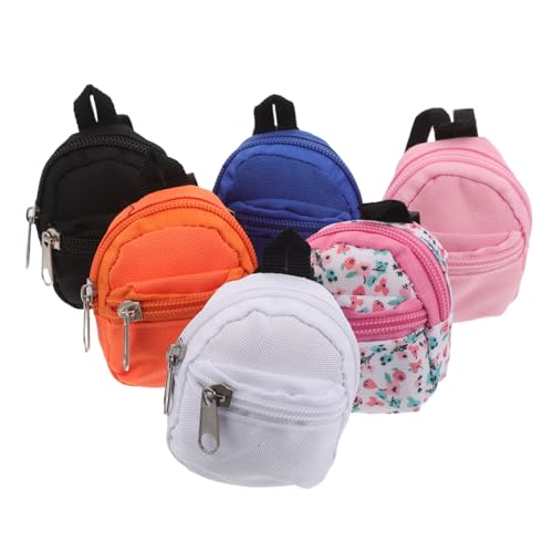 Beaupretty 6 Stück Mini Puppenrucksäcke mit Reißverschluss Stoff-Schulranzen für Puppen Detailreiche Leichte Mini-rucksäcke in Farben für Puppenhaus Rollenspiel und Kreatives Spiel Beaupretty 6 Stück Mini Puppenrucksäcke mit Reißverschluss Stoff-Schulranzen für Puppen Detailreiche Leichte Mini-rucksäcke in Farben für Puppenhaus Rollenspiel und Kreatives Spiel von Beaupretty