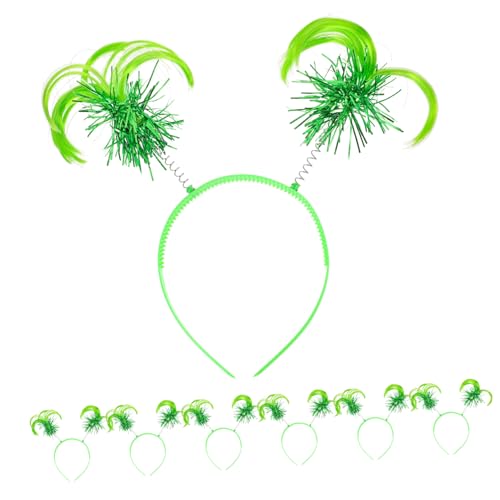 Beaupretty 6St Haarband hair-band geburtstagszig partytisch haircharm hairbands Stirnbänder Haarzubehör Kinderstirnband Partystirnband Stirnband für Party-Kopfschmuck Plastik Green von Beaupretty