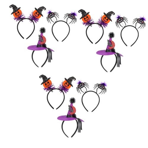 Beaupretty 9 Stück Party Stirnband Halloween Stirnband Hut Stirnband Halloween Stirnband Für Erwachsene Fotoautomaten Requisiten Stirnband Für Teenager Mädchen Lustige Stirnbänder von Beaupretty