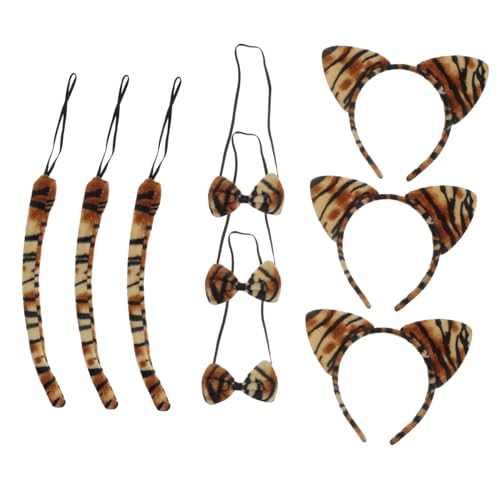 Beaupretty 9 Stück Teiliges Tiger kostüm mit Ohr haarreifen Schleife und Leichtes Tragbares Tier accessoire für Karneval Fasching und Performance Beaupretty 9 Stück Teiliges Tiger kostüm mit Ohr haarreifen Schleife und Leichtes Tragbares Tier accessoire für Karneval Fasching und Performance von Beaupretty