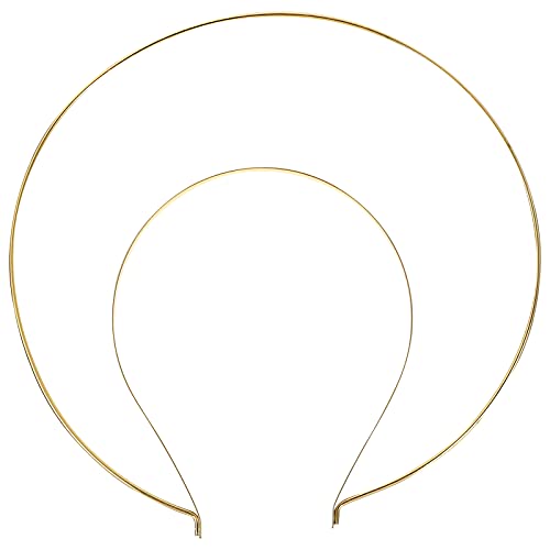 Beaupretty Angel Halo Stirnband Krone Golden Queen Kopfbedeckung Hochzeit Kopfschmuck Kostüm Kopfschmuck für Maskerade Cosplay Party von Beaupretty