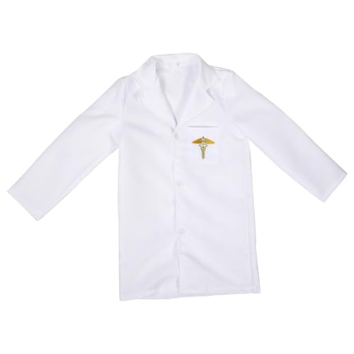 Beaupretty Arzt Kostüm Weißer Kittel aus Hochwertigem Material Reißfest und Langlebig Arzt Outfit für Faschingskostüme Bühnenauftritte Geburtstagsfeiern und Rollenspiele Geeignet für Jungen Beaupretty Arzt Kostüm Weißer Kittel aus Hochwertigem Material Reißfest und Langlebig Arzt Outfit für Faschingskostüme Bühnenauftritte Geburtstagsfeiern und Rollenspiele Geeignet für Jungen von Beaupretty