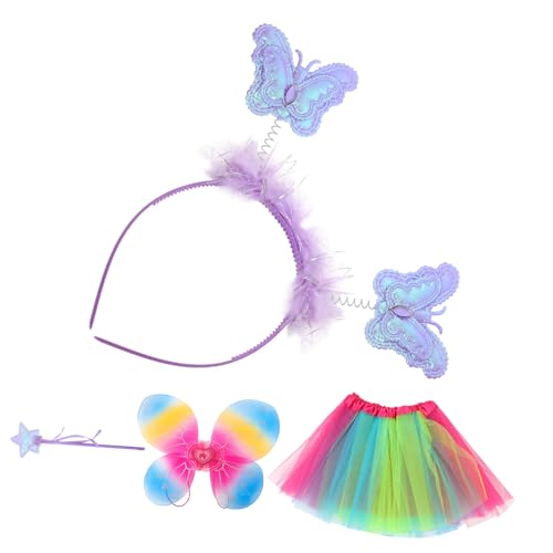 Beaupretty Buntes Schmetterlingskostüm Set für Mädchen mit Leichtem Tüll Tutu Rock Flügeln und Stirnband Komfortabel Langlebig für Halloween Party Karneval und Cosplay Veranstaltungen Beaupretty Buntes Schmetterlingskostüm Set für Mädchen mit Leichtem Tüll Tutu Rock Flügeln und Stirnband Komfortabel Langlebig für Halloween Party Karneval und Cosplay Veranstaltungen von Beaupretty