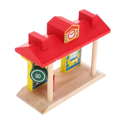 Beaupretty Holzeisenbahn Zubehör Holz Bahnhof Modell Spielset mit Verkehrsbarrieren für Lernspielzeug zur Verkehrserziehung und Familienspiel Beaupretty Holzeisenbahn Zubehör Holz Bahnhof Modell Spielset mit Verkehrsbarrieren für Lernspielzeug zur Verkehrserziehung und Familienspiel von Beaupretty