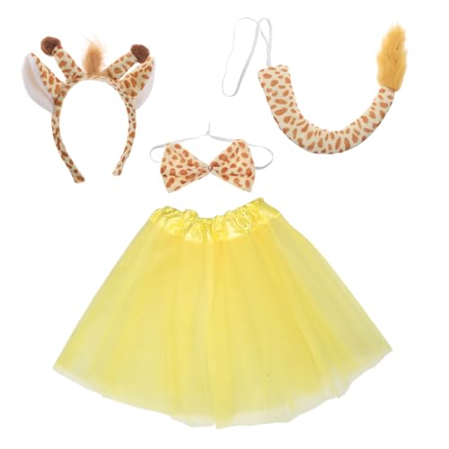 Beaupretty Kostüm Giraffen Ohren Tüllrock und Geweih Haarreif Leichtes Tier Accessoire für Halloween Cosplay Fasching und Mottoparty Beaupretty Kostüm Giraffen Ohren Tüllrock und Geweih Haarreif Leichtes Tier Accessoire für Halloween Cosplay Fasching und Mottoparty von Beaupretty