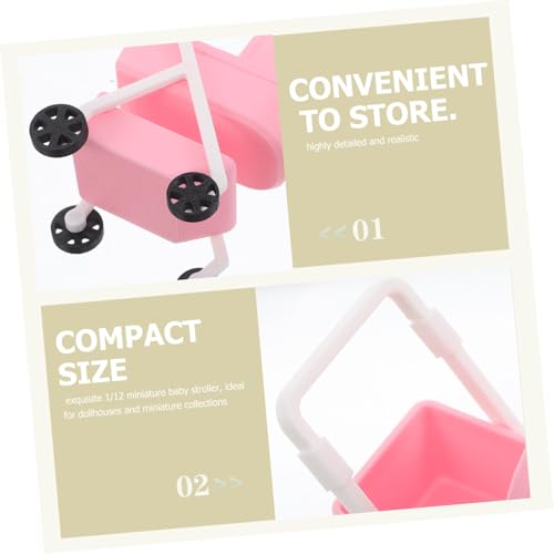 Beaupretty Maßstab Realistischer Kinderwagen aus Kunststoff Leichtes Babytrage Modell für Puppenhaus Rollenspiel Fördert Hand Auge Koordination und Familieninteraktion Beaupretty Maßstab Realistischer Kinderwagen aus Kunststoff Leichtes Babytrage Modell für Puppenhaus Rollenspiel Fördert Hand Auge Koordination und Familieninteraktion von Beaupretty