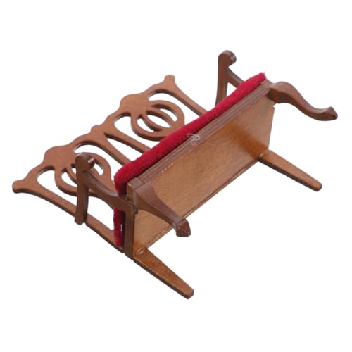 Beaupretty Maßstab Vintage Europäisch Doppelstuhl Mini Möbel Accessoire für Wohnzimmer Puppenhaus Dekoration Beaupretty Maßstab Vintage Europäisch Doppelstuhl Mini Möbel Accessoire für Wohnzimmer Puppenhaus Dekoration von Beaupretty