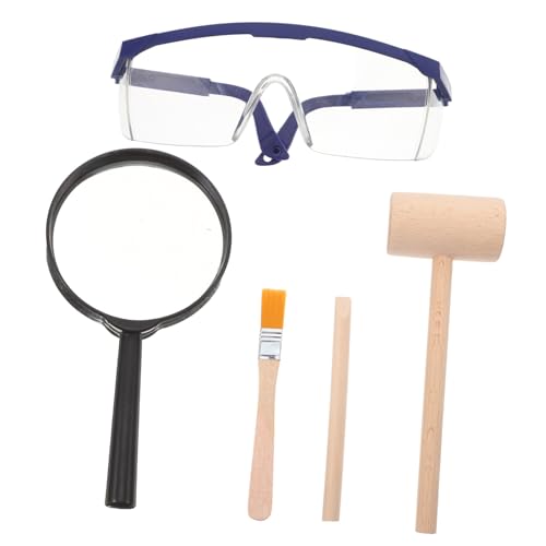 Beaupretty Mini Archäologie Werkzeugset für Holzhammer Meißel Lupe und Pinsel Stem Lernspielzeug für Fossilien Ausgrabung Kreatives Entdecken und Interaktives Ab Jahren Beaupretty Mini Archäologie Werkzeugset für Holzhammer Meißel Lupe und Pinsel Stem Lernspielzeug für Fossilien Ausgrabung Kreatives Entdecken und Interaktives Ab Jahren von Beaupretty