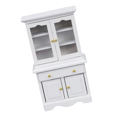 Beaupretty Miniatur Möbelmodell Imitation Bücherregal für Puppenhaus Weißer Mini Schrank mit Feiner Verarbeitung für Mini Haus Dekoration Lebensnahe Details für Kreative Szenen Beaupretty Miniatur Möbelmodell Imitation Bücherregal für Puppenhaus Weißer Mini Schrank mit Feiner Verarbeitung für Mini Haus Dekoration Lebensnahe Details für Kreative Szenen von Beaupretty