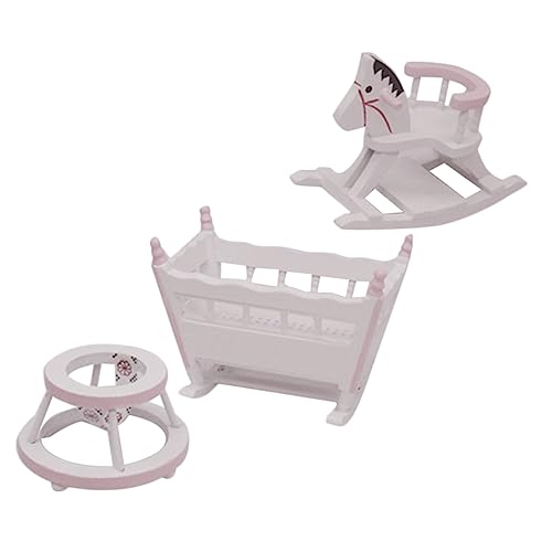Beaupretty Miniatur Puppenhaus Möbelset Teilig aus Holz Babywiege Schaukelpferd und Lauflernhilfe Realistisch Gestaltete Kinderzimmer Möbel Geeignet für Puppenhäuser und Indoor Beaupretty Miniatur Puppenhaus Möbelset Teilig aus Holz Babywiege Schaukelpferd und Lauflernhilfe Realistisch Gestaltete Kinderzimmer Möbel Geeignet für Puppenhäuser und Indoor von Beaupretty