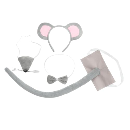 Beaupretty Mouse Kostüm Set mit Ohren stirnband Filzschwanz Fliege und Nasen accessoire Weiche Tier cosplay Dekoration für Halloween Karneval Geburtstag und Festpartys Beaupretty Mouse Kostüm Set mit Ohren stirnband Filzschwanz Fliege und Nasen accessoire Weiche Tier cosplay Dekoration für Halloween Karneval Geburtstag und Festpartys von Beaupretty