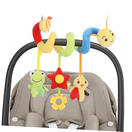 Beaupretty Multifunktionales Babywagen Baumwolle Bunte Spirale mit Glocke Leichtes Tragbares Greifspielzeug für Kinderwagen Babyschale und Kinderbett Fördert Wahrnehmung und Beaupretty Multifunktionales Babywagen Baumwolle Bunte Spirale mit Glocke Leichtes Tragbares Greifspielzeug für Kinderwagen Babyschale und Kinderbett Fördert Wahrnehmung und von Beaupretty