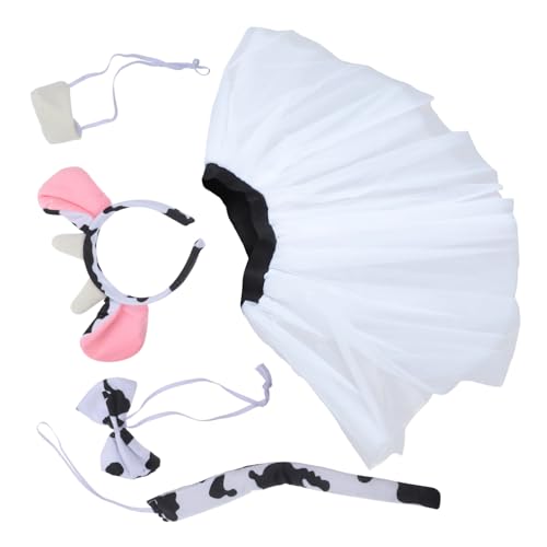 Beaupretty Niedliches Kuh Kostüm mit Ohren Rock und Fliege Weiches Cosplay Tier Stirnband für Hautfreundlich Geeignet für Halloween Karneval und Fasching Beaupretty Niedliches Kuh Kostüm mit Ohren Rock und Fliege Weiches Cosplay Tier Stirnband für Hautfreundlich Geeignet für Halloween Karneval und Fasching von Beaupretty