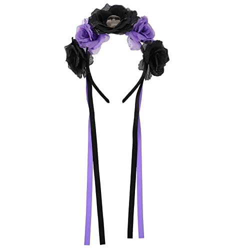 Beaupretty -Stirnband Party-Kopfschmuck Halloween-Kopfschmuck halloween haarspangen haarspange halloween Haarband Gespensterfestlicher Kopfschmuck Halloween-Haarreifen Stoff Violett von Beaupretty