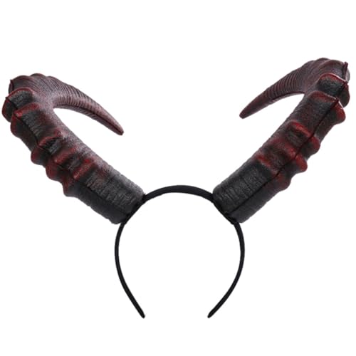 Beaupretty Teufelshörner-Stirnband Schwarzes Teufelshörner-Gothic-Horn-Haarband Teufelshorn-Kopfbedeckung Halloween-Kopfbedeckung Für Halloween-Cosplay von Beaupretty