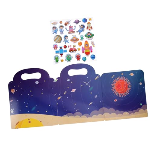 Beaupretty Wiederverwendbares Stickerbuch DIY Sticker mit Bunten Cartoon Motiven Abwischbar und Ablösbar Fördert Kreativität und Eltern Junge Mädchen Interaktion Geeignet für Kleinkinder Beaupretty Wiederverwendbares Stickerbuch DIY Sticker mit Bunten Cartoon Motiven Abwischbar und Ablösbar Fördert Kreativität und Eltern Junge Mädchen Interaktion Geeignet für Kleinkinder von Beaupretty