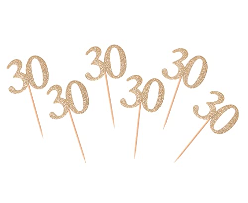 Kuchen Topper von GoDan - 30. Geburtstag Beauty&Charm Tortenstecker, gold, 6 Stück Kuchen Topper von GoDan - 30. Geburtstag Beauty&Charm Tortenstecker, gold, 6 Stück von Beauty&Charm