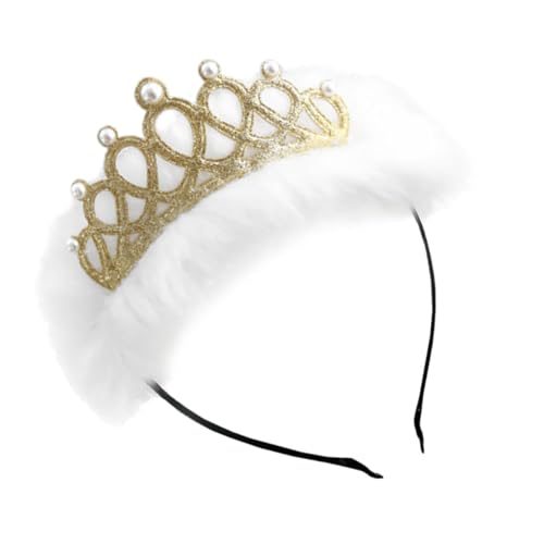 Beavorty 1 Stück Weihnachts Tiara Besticktes Stirnband Für Kindergeburtstage Blumenmädchen Haarschmuck Kinderkrone Haarreif Hochzeitskopfschmuck Weihnachtsfeier Stirnband Halloween von Beavorty