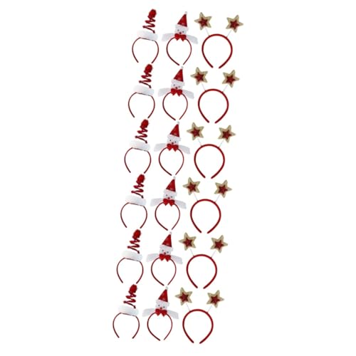 Beavorty 18 Stück Weihnachtsstern Stirnbänder Haarbänder Mit Weihnachtselementen Weihnachtskopfschmuck Weihnachtsgeschenke Weihnachtsbaum Kopfbedeckung Weihnachtsgeschenke Weihnachts von Beavorty