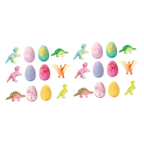 Beavorty 2 Sätze Dinosaurier-Ei-badesalz-Kugel Badekugeln Für Kinderbathbombs Badebomben Badekugeln Bildungsspielzeug Badesalz Meersalz 6 Stück * 2 von Beavorty