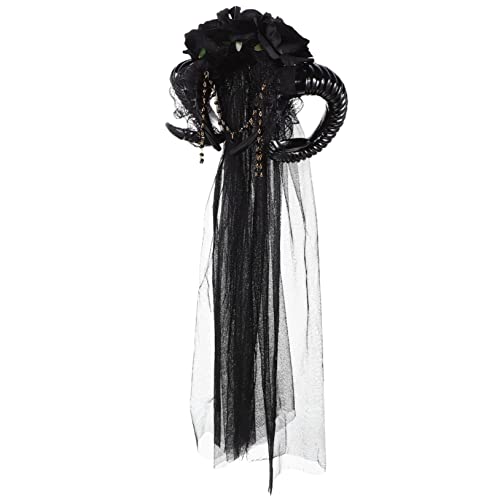 Beavorty 2St Stirnband aus Teufelshorn halloween haarreif halloween headband Halloween-Stirnband Halloween-Rose Gothic-Kleidung lustiges Hörner Haarband Halloween-Horn-Stirnband Kunststoff von Beavorty