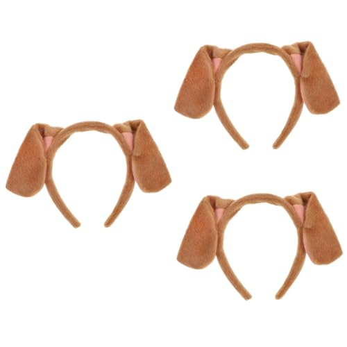 Beavorty 3 Stk Welpen Stirnband Kopfbügel für Kopfhörer Tier verkleiden sich Stirnband Tiara Haargummis Cosplay-Kopf-Dekor schöner Kopfschmuck Mädchen Schal der Hund Haarring von Beavorty
