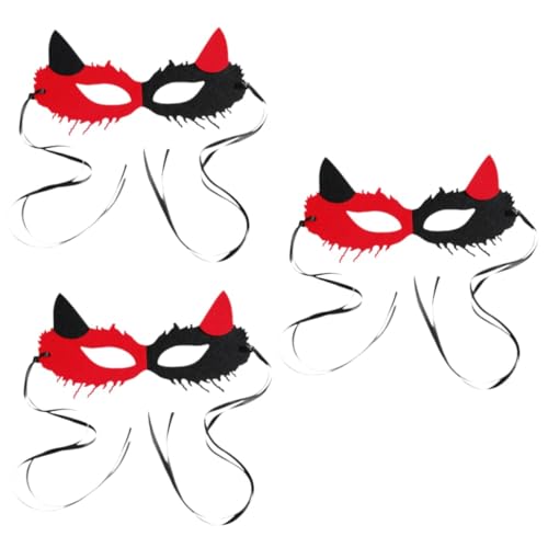 Beavorty 3St halloween schminke halloween make up halloween goodies weihnachts masken weihnachtsmaske Maskerade für maskerade auge Maskerade-Maske für Paare Masken für Frauen Filzstoff von Beavorty