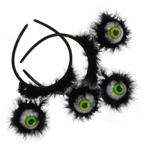 Beavorty 4 Stück Auge Stirnband Horror-Stirnbänder Kopfbedeckung für Halloween-Partys halloween haarschmuck halloween haarreif Halloween Augenkugeln Kopfschmuck Halloween-Haarbänder Plastik von Beavorty